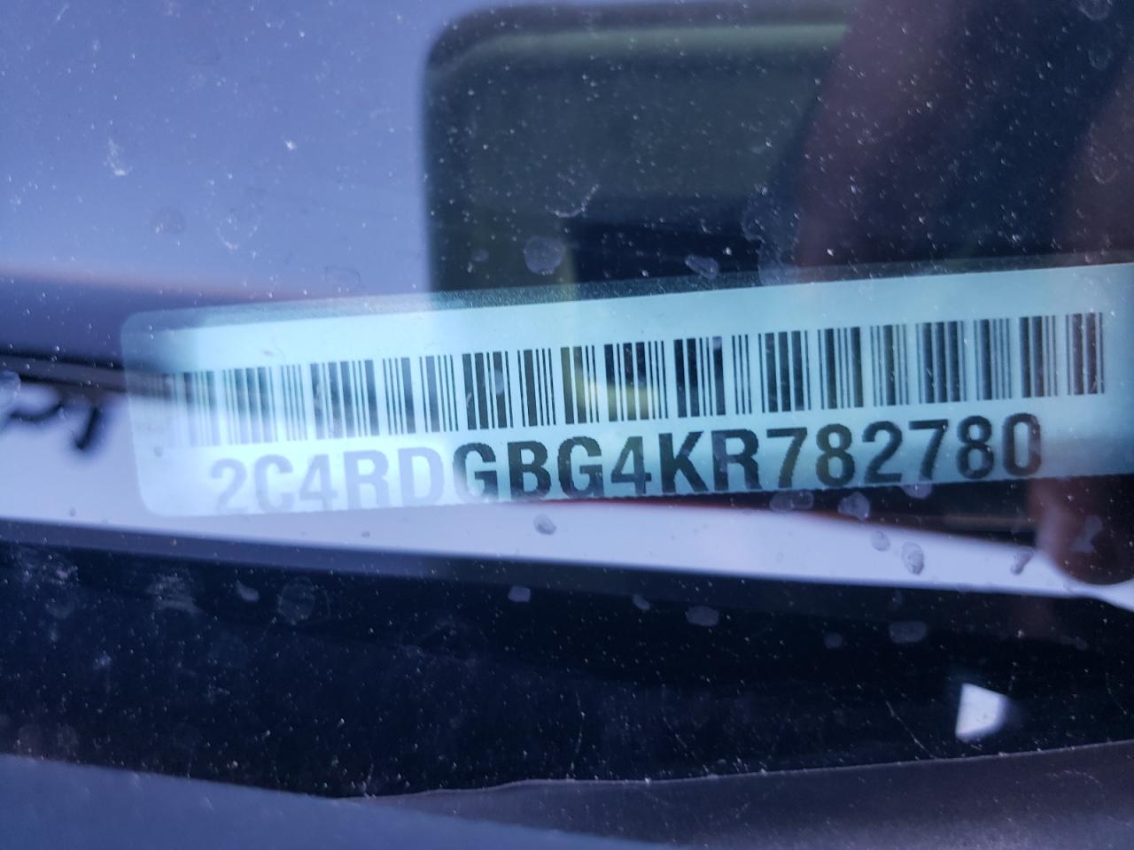Photo 10 from auction – 2019 DODGE GRAND CARA with VIN 2C4RDGBG4KR782780