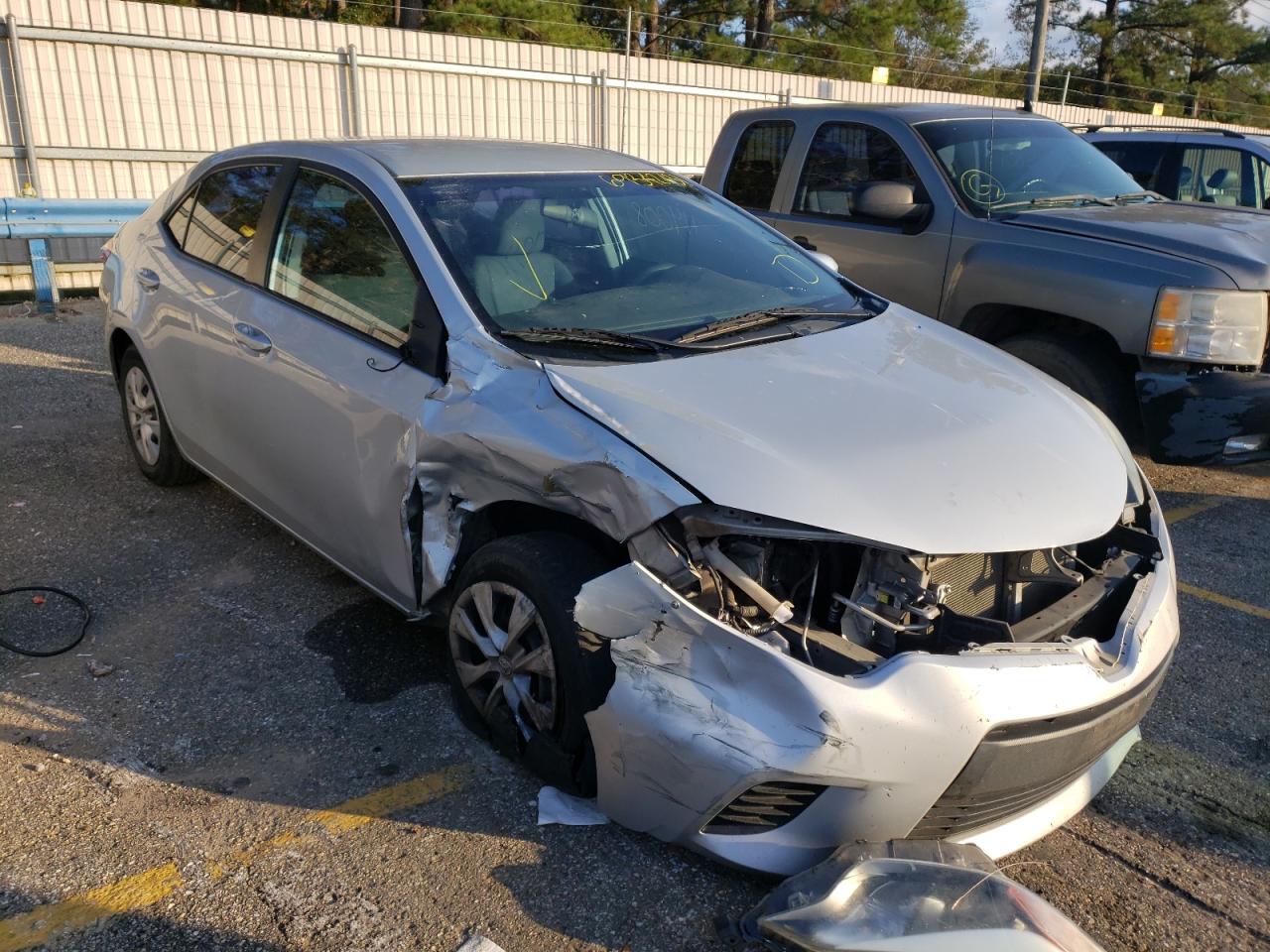 TOYOTA COROLLA L 2015 with VIN 2T1BURHE1FC402853 - Photo from auction