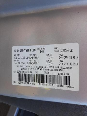 Photo 10 from auction – 2008 DODGE RAM 1500 S with VIN 1D7HA18K68J181760
