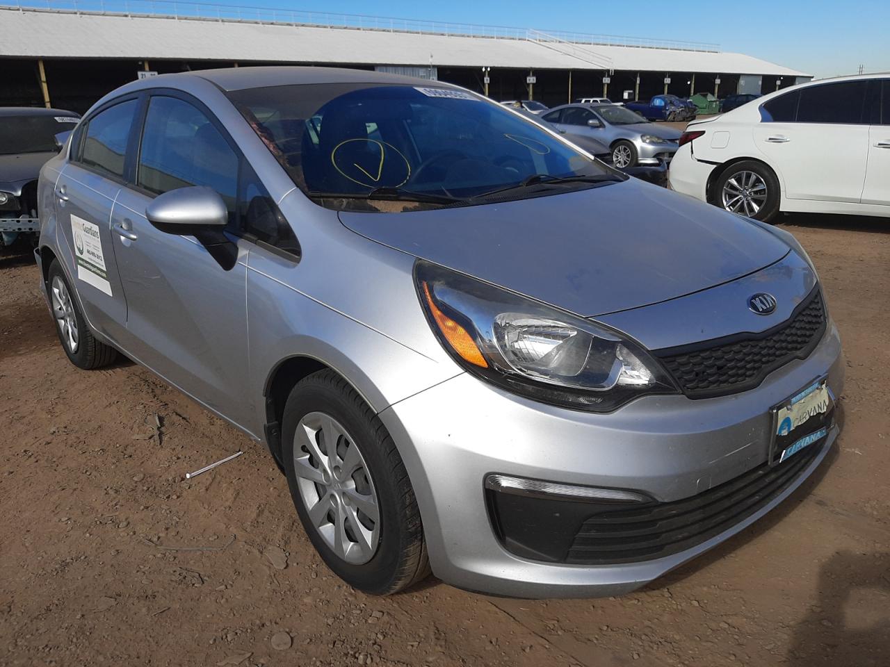 KIA RIO LX 2017 with VIN KNADM4A3XH6049010 - Photo from auction