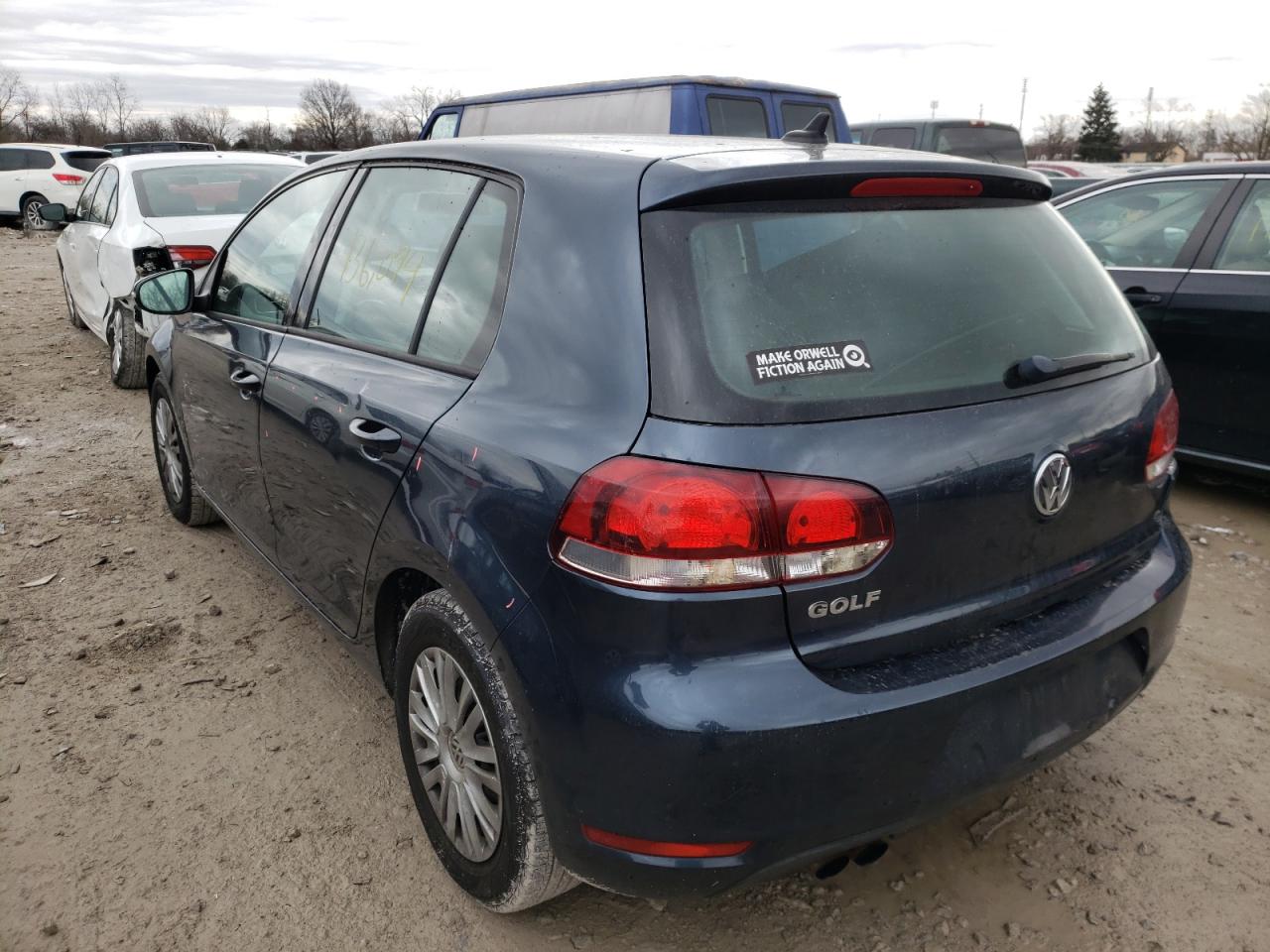 Photo 3 from auction – 2012 VOLKSWAGEN GOLF with VIN WVWDB7AJ6CW279371