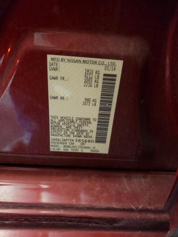 Photo 10 from auction – 2014 NISSAN ALTIMA 2.5 with VIN 1N4AL3AP7EN385680