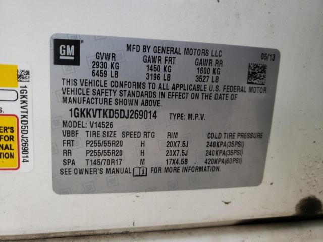Photo 10 from auction – 2013 GMC ACADIA DEN with VIN 1GKKVTKD5DJ269014