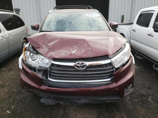 Photo 9 from auction – 2015 TOYOTA HIGHLANDER with VIN 5TDJKRFH5FS136856