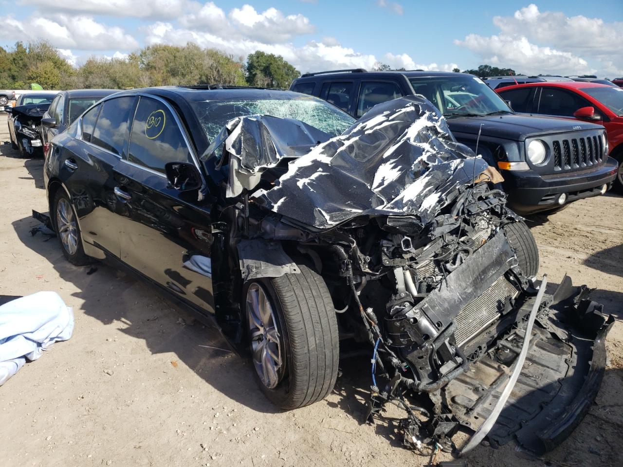INFINITI Q50 PREMIU 2016 with VIN JN1EV7AP7GM303083 - Photo from auction