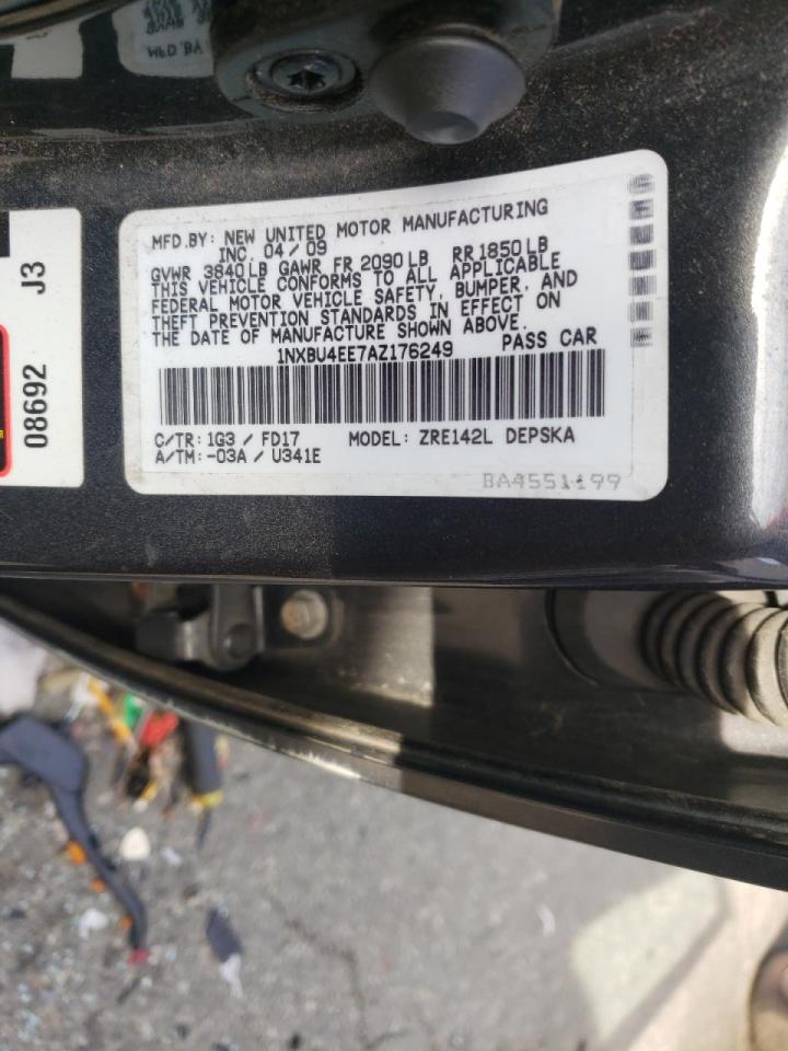 Photo 10 from auction – 2010 TOYOTA COROLLA BA with VIN 1NXBU4EE7AZ176249