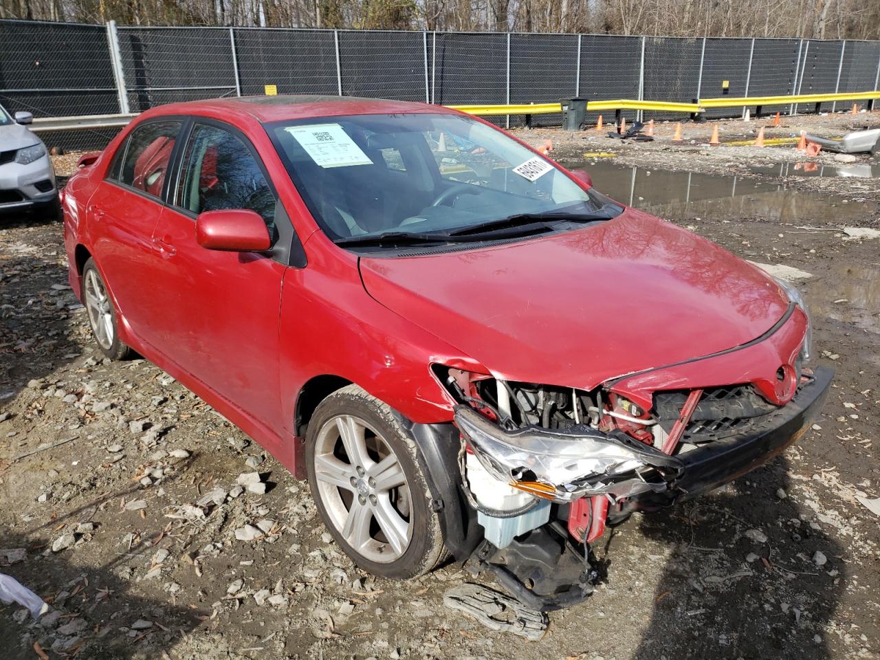 TOYOTA COROLLA BA 2013 with VIN 2T1BU4EE1DC951618 - Photo from auction