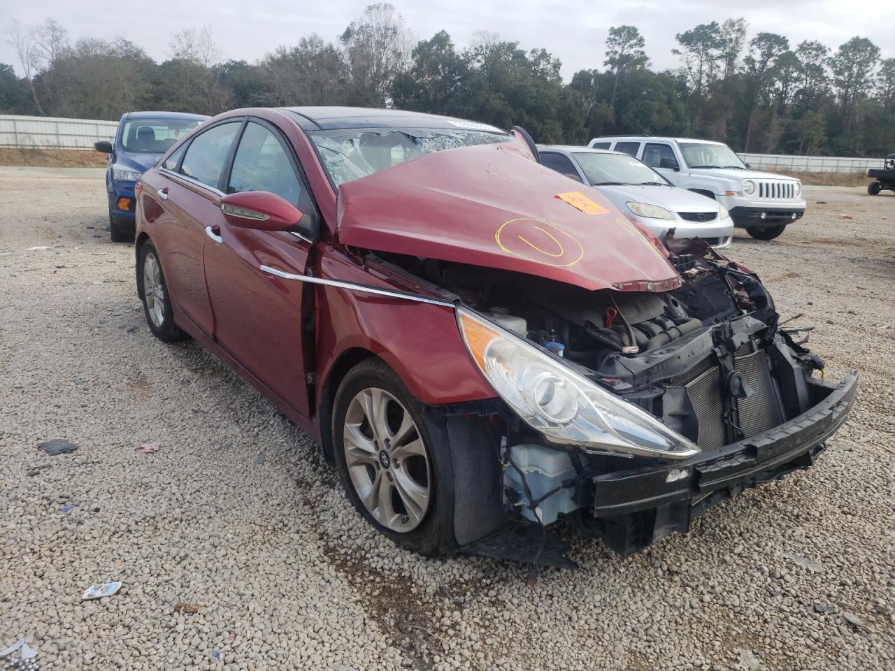 HYUNDAI SONATA SE 2012 with VIN 5NPEC4AC7CH361522 - Photo from auction