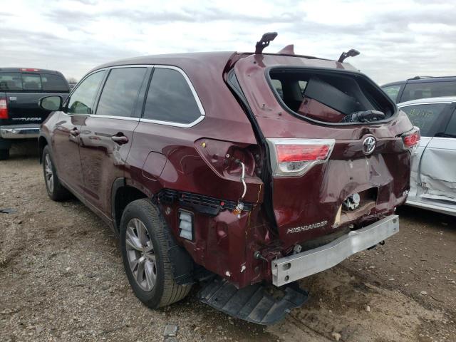 Photo 3 from auction – 2015 TOYOTA HIGHLANDER with VIN 5TDZKRFH0FS087343