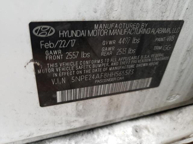 Photo 10 from auction – 2017 HYUNDAI SONATA SE with VIN 5NPE24AF8HH565573