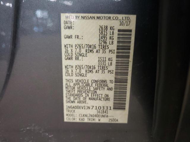 Photo 10 from auction – 2018 NISSAN FRONTIER S with VIN 1N6AD0EV1JN710331