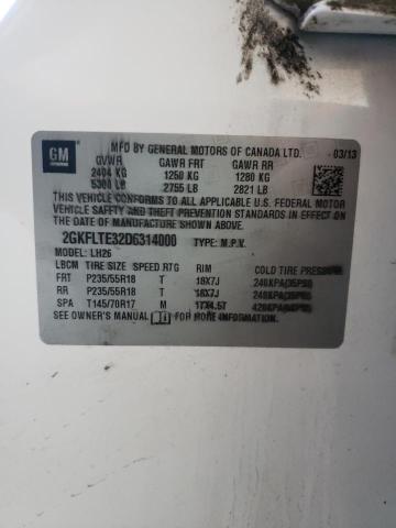 Photo 10 from auction – 2013 GMC TERRAIN SL with VIN 2GKFLTE32D6314000