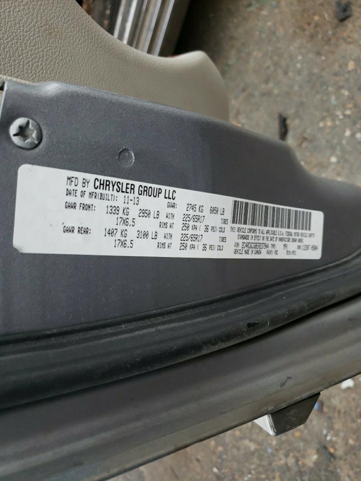 Photo 10 from auction – 2014 DODGE GRAND CARA with VIN 2C4RDGCG8ER237944