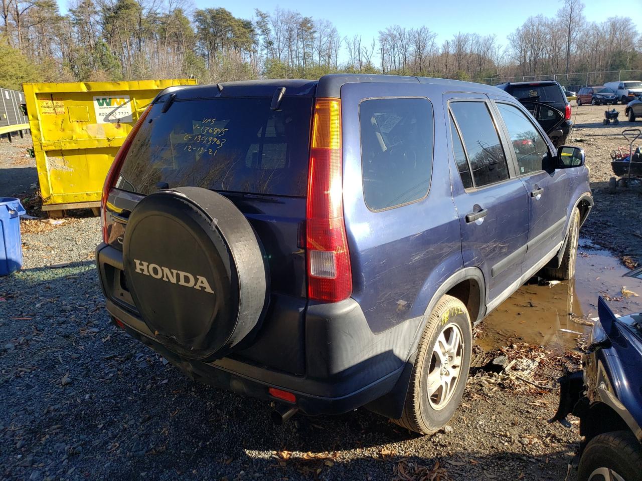 Photo 4 from auction – 2003 HONDA CR-V EX with VIN SHSRD78813U136845