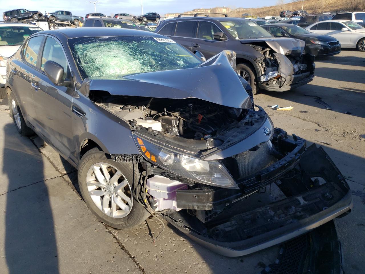 KIA OPTIMA LX 2013 with VIN 5XXGM4A78DG244828 - Photo from auction