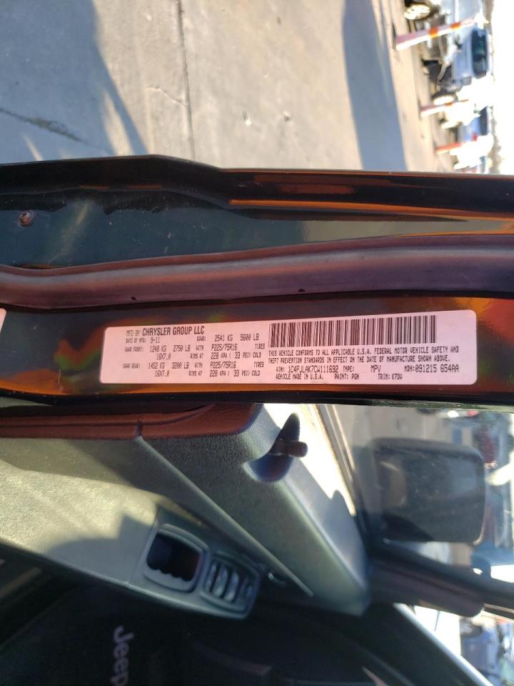 Photo 10 from auction – 2012 JEEP LIBERTY SP with VIN 1C4PJLAK7CW111692