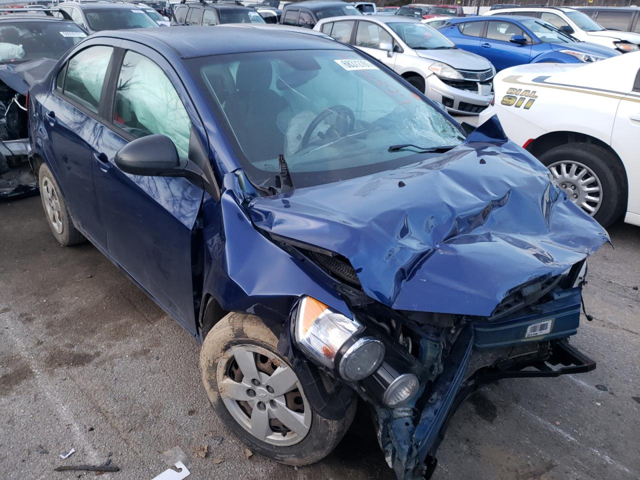 CHEVROLET SONIC LS 2013 with VIN 1G1JA5SHXD4186946 - Photo from auction