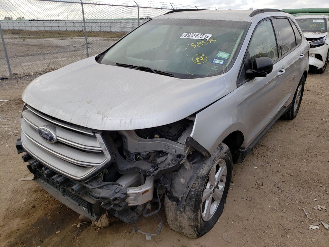 Photo 2 from auction – 2015 FORD EDGE SE with VIN 2FMTK3G90FBC26152