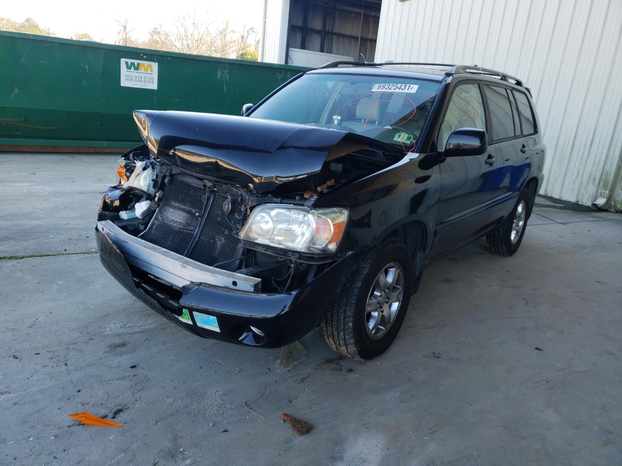 Photo 2 from auction – 2007 TOYOTA HIGHLANDER with VIN JTEGP21A570141133