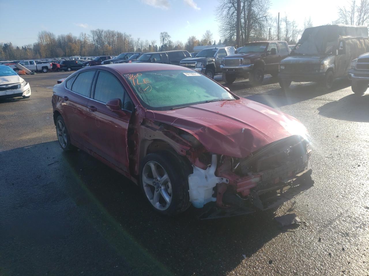 FORD FUSION SE 2016 with VIN 3FA6P0H73GR145167 - Photo from auction