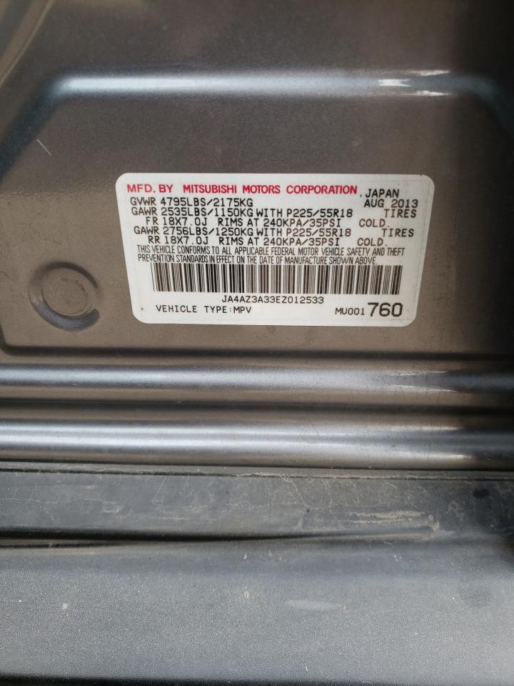 Photo 10 from auction – 2014 MITSUBISHI OUTLANDER with VIN JA4AZ3A33EZ012533