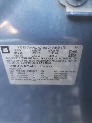 Photo 10 from auction – 2012 CHEVROLET EQUINOX LT with VIN 2GNFLEE55C6204475