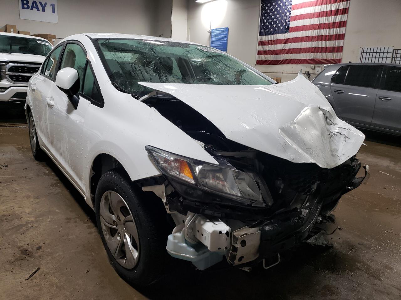 Photo 1 from auction – 2013 HONDA CIVIC LX with VIN 19XFB2F58DE010615