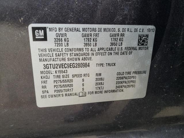 Photo 10 from auction – 2014 GMC SIERRA K15 with VIN 3GTU2VEC9EG280984