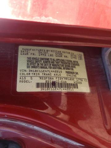 Photo 10 from auction – 2007 NISSAN VERSA S with VIN 3N1BC11E47L442215