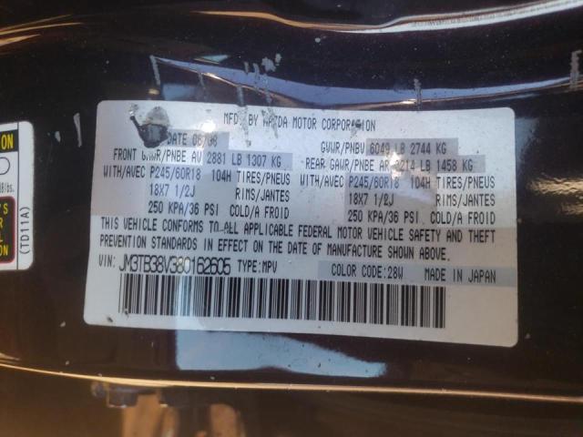 Photo 10 from auction – 2008 MAZDA CX-9 with VIN JM3TB38V380162605