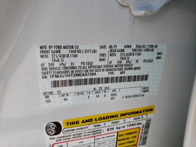 Photo 10 from auction – 2021 FORD EXPEDITION with VIN 1FMJU1HT2MEA57284