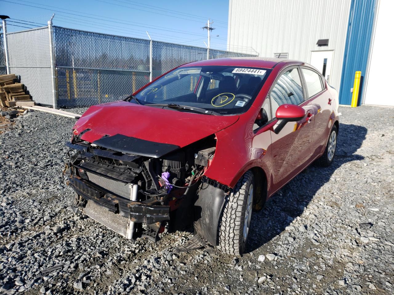 Photo 2 from auction – 2014 KIA RIO LX with VIN KNADM4A37E6394541