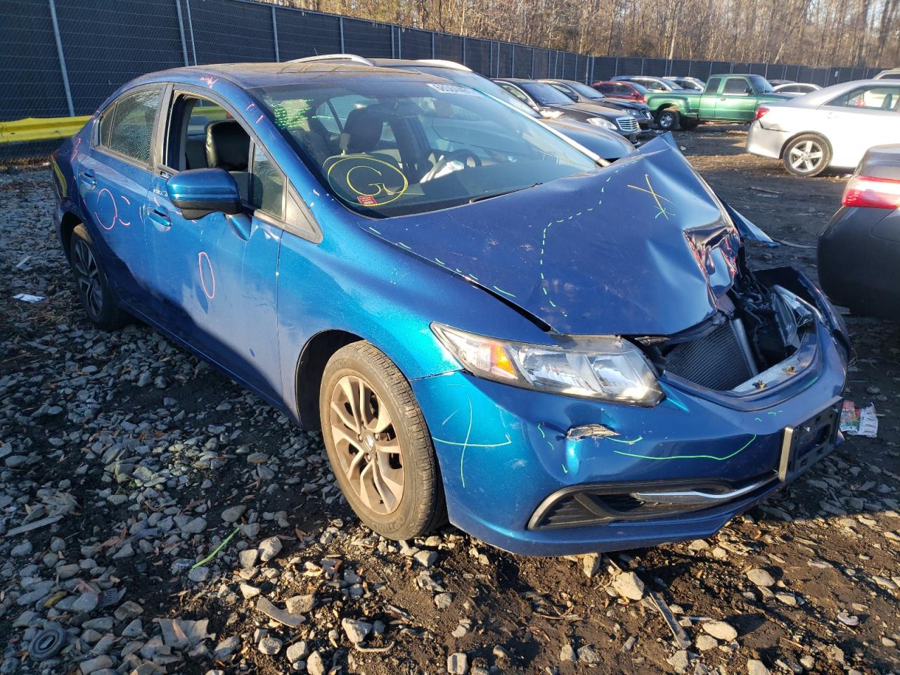 HONDA CIVIC EX 2015 with VIN 19XFB2F82FE279027 - Photo from auction