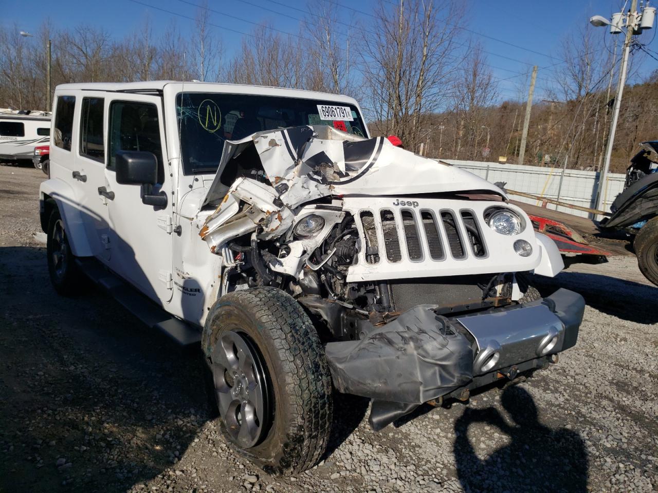 JEEP WRANGLER U 2017 with VIN 1C4BJWEG2HL598598 - Photo from auction