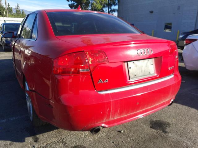 Photo 3 from auction – 2008 AUDI A4 2.0T with VIN WAUAF78E68A054675