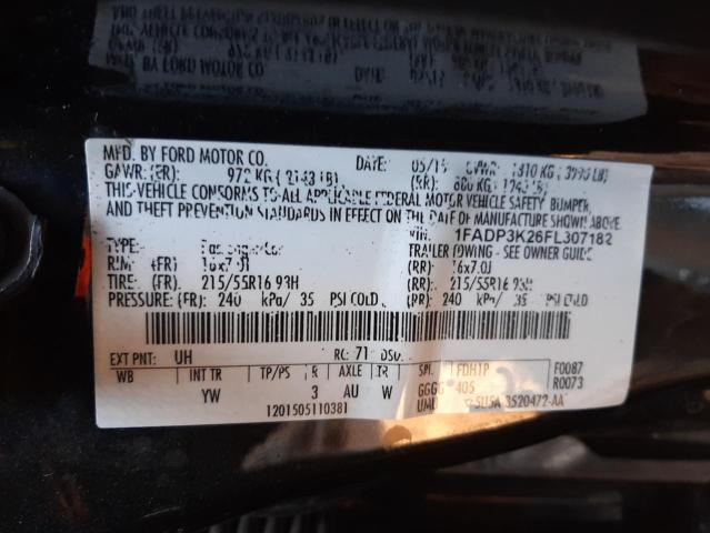 Photo 10 from auction – 2015 FORD FOCUS SE with VIN 1FADP3K26FL307182