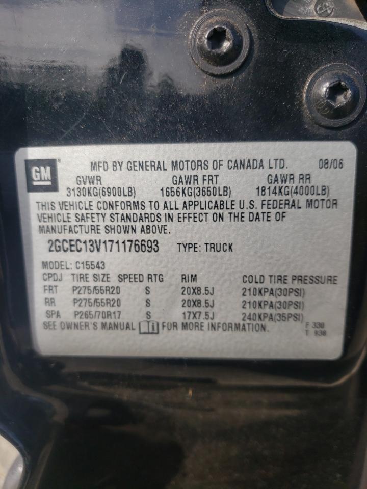 Photo 10 from auction – 2007 CHEVROLET SILVERADO with VIN 2GCEC13V171176693