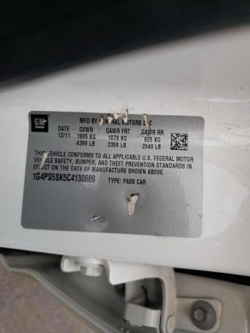 Photo 10 from auction – 2012 BUICK VERANO with VIN 1G4PS5SK5C4130689