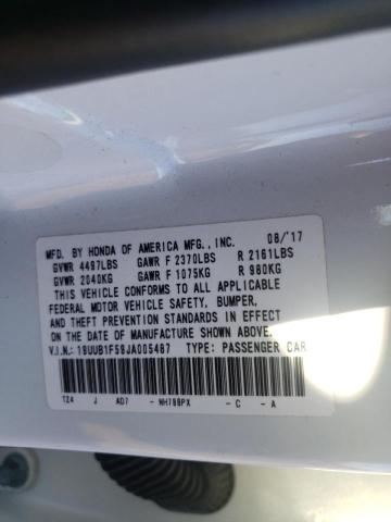 Photo 10 from auction – 2018 ACURA TLX TECH with VIN 19UUB1F59JA005487