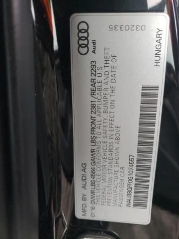 Photo 10 from auction – 2016 AUDI A3 PREMIUM with VIN WAUB8GFF0G1074557