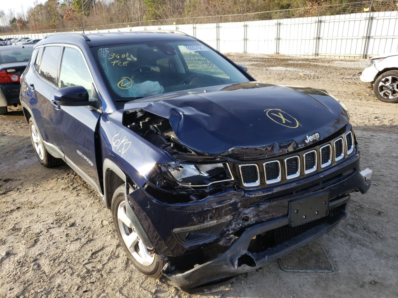JEEP COMPASS LA 2021 with VIN 3C4NJDBB2MT529726 - Photo from auction