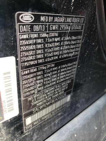 Photo 10 from auction – 2014 LAND ROVER RANGE ROVE with VIN SALWR2WF8EA310124