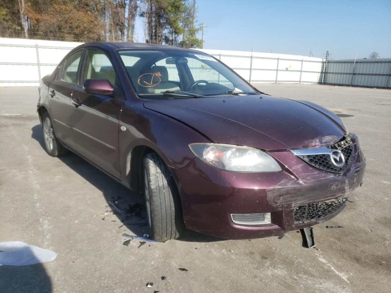 MAZDA 3 I 2008 with VIN JM1BK32F481857000 - Photo from auction
