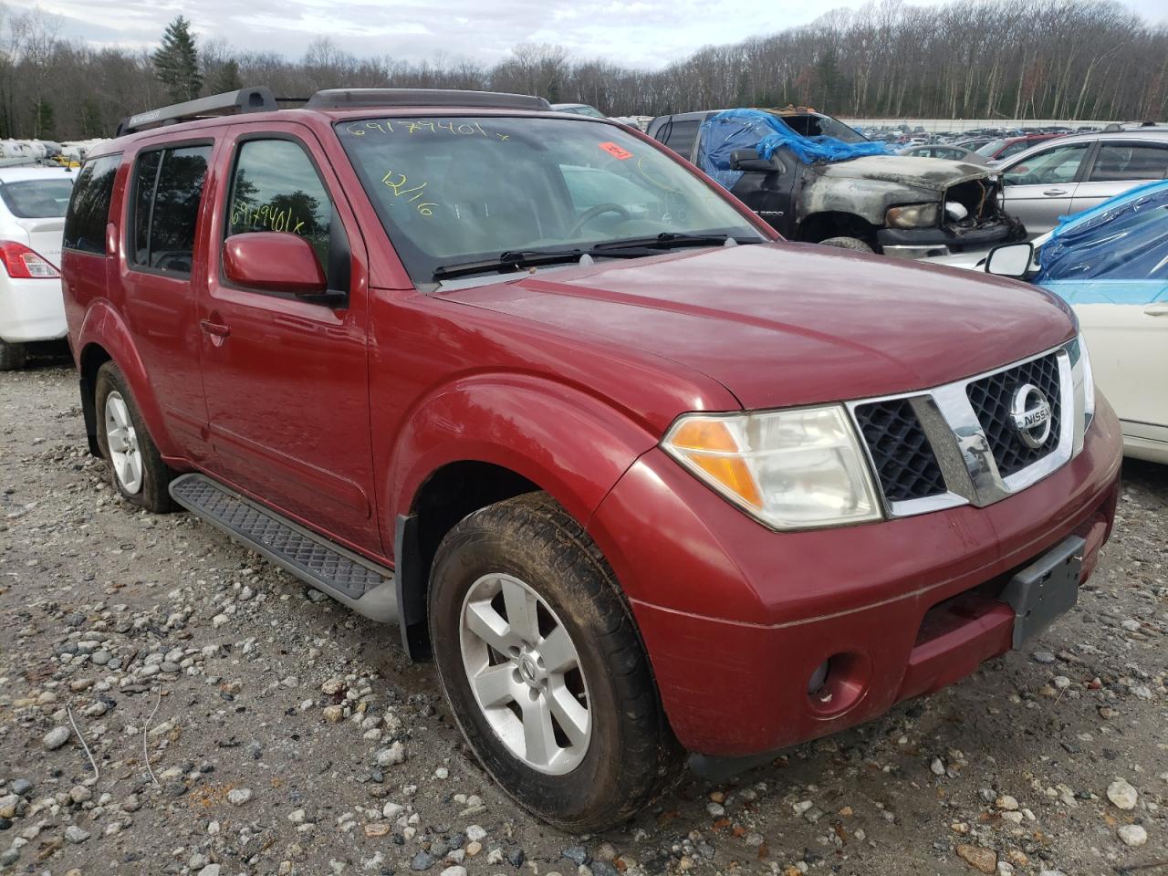 NISSAN PATHFINDER 2007 with VIN 5N1AR18WX7C617077 - Photo from auction