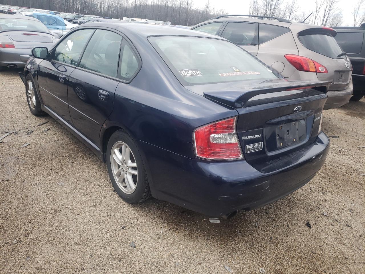 Zdjęcie 3 z aukcji – 2005 SUBARU LEGACY 2.5 z VIN 4S3BL616157204925