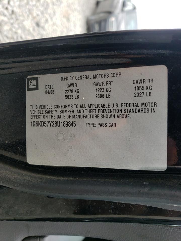 Photo 10 from auction – 2008 CADILLAC DTS with VIN 1G6KD57Y28U189845