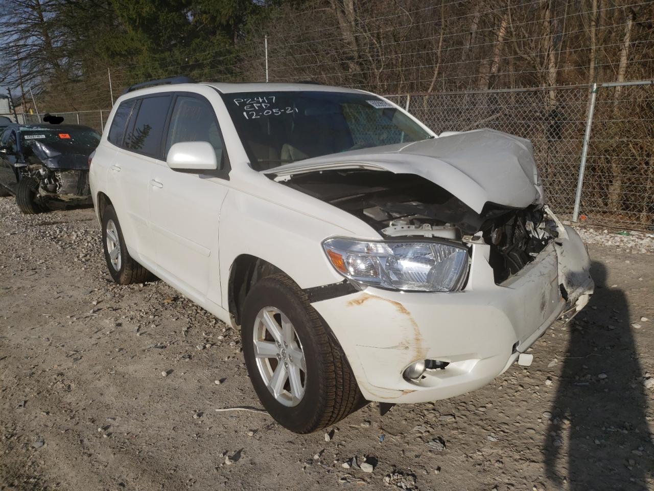 TOYOTA HIGHLANDER 2010 with VIN 5TDJK3EH3AS036195 - Photo from auction