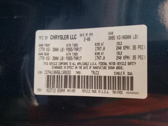 Photo 10 from auction – 2008 DODGE RAM 1500 S with VIN 1D7HU18N58J189222