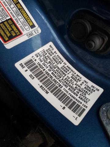 Photo 10 from auction – 2008 HONDA CIVIC EX with VIN 1HGFA16828L092783