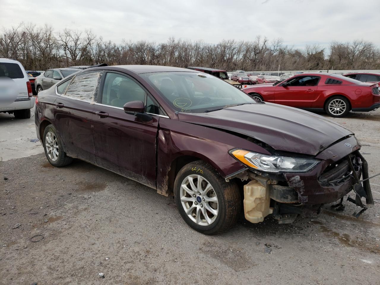 FORD FUSION S 2017 with VIN 3FA6P0G78HR231769 - Photo from auction